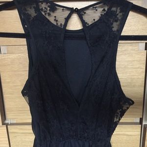 Little Black Lace Back Dress