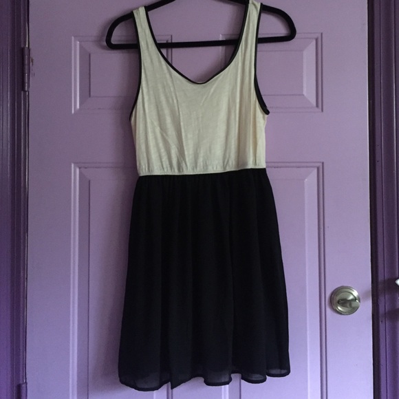 White and Black Dress