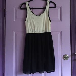 White and Black Dress