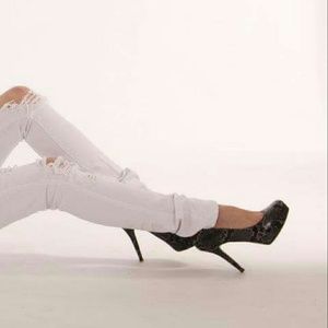 Nine West snakeskin heels