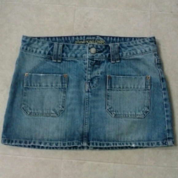 American Eagle Denim Mini Skirt, Size 4