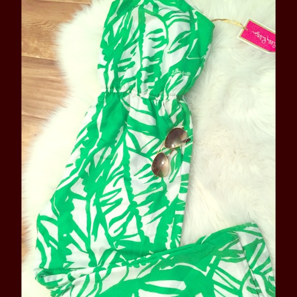 Lilly Pulitzer 4 target jumpsuit XxL green Palm