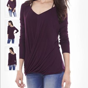 EXPRESS 2 in 1 Surplice Long Sleeve Tee