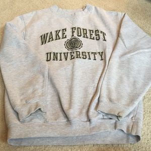 Gray Wake Forest University size small.
