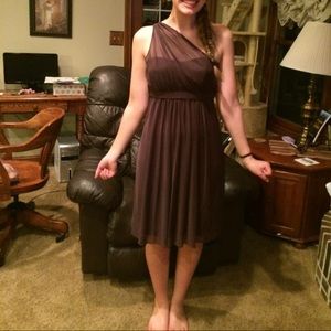 Brown bridesmaid dress