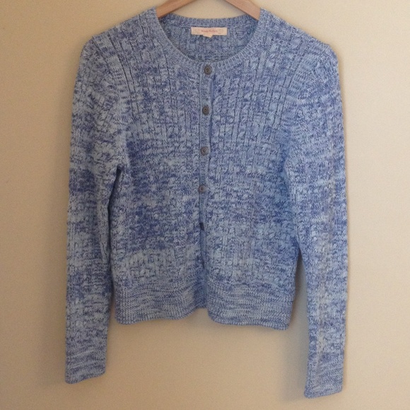Brooks Brother cable knit button up sweater