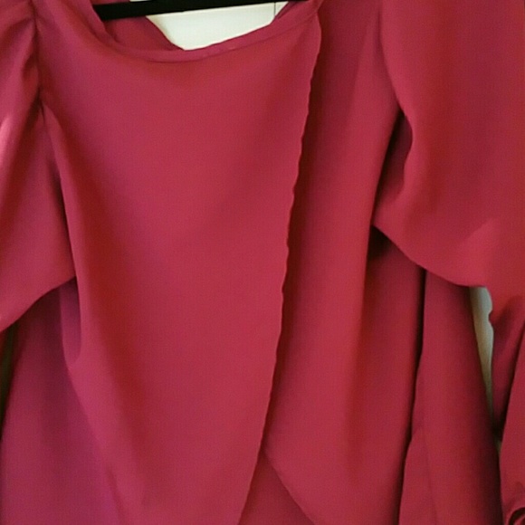 RASPBERRY blouse with split in back - Picture 3 of 4