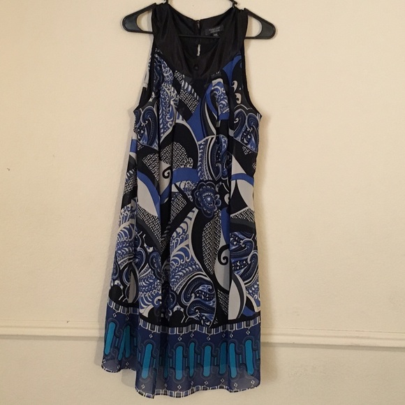 Dress barn blue black dress
