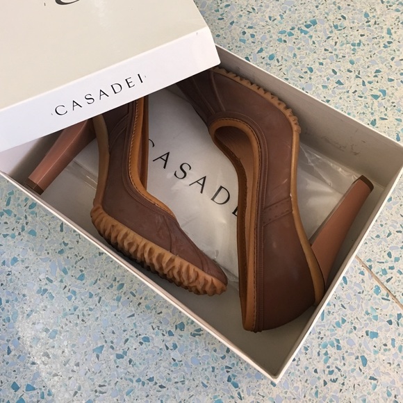 Casadei brown pumps wellies NEW - Picture 3 of 4