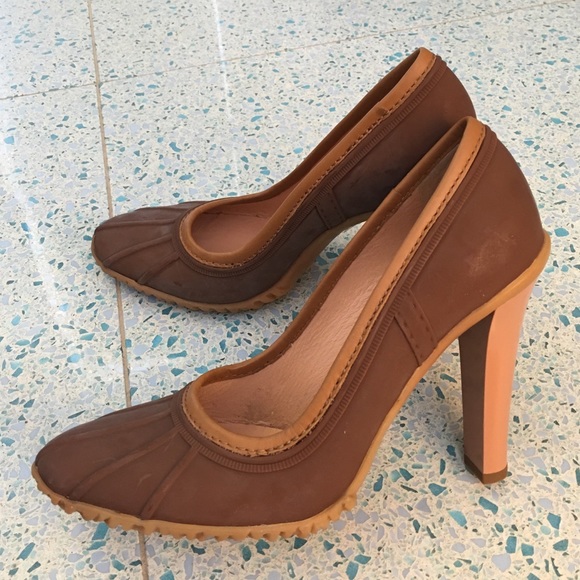 Casadei brown pumps wellies NEW - Picture 4 of 4