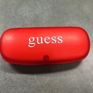 Guess red glass case