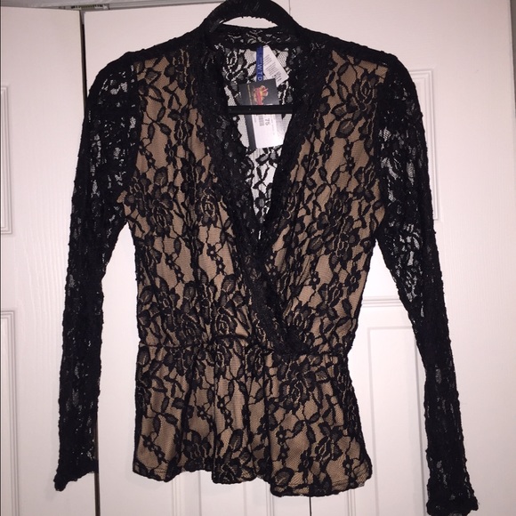 Black lace top