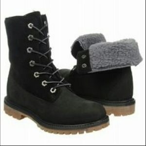 Timberland Black Teddy Fleece Boots