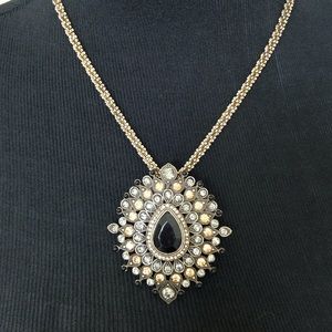 Stella Nemiro Antique Gold Medallion Necklace