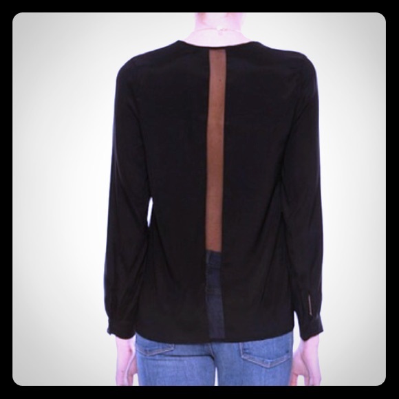 NWT By Chance Rachel Top Black size M retail $225