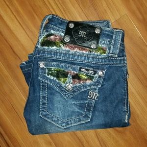 Boot Cut Camo Miss Me Jeans