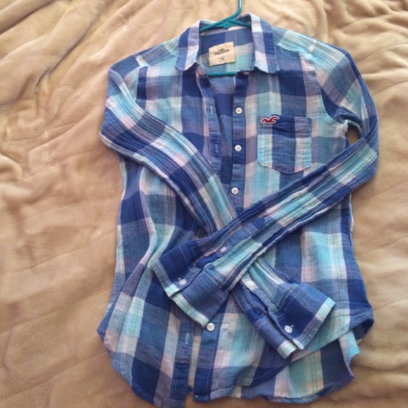 Hollister button down "flannel" LIGHTWEIGHT