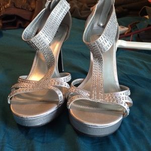 Fiona Night heels.  Color silver