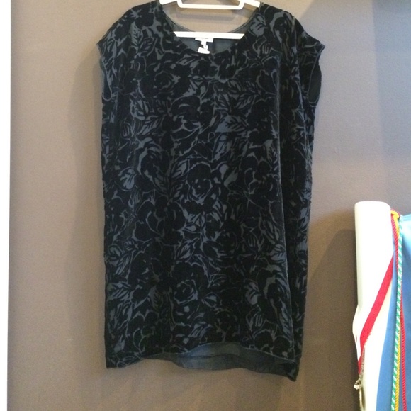 BRAND NEW silk and velvet Aritzia loose dress