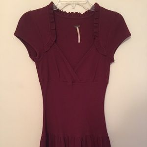 Free people thermal dress drop waist dress