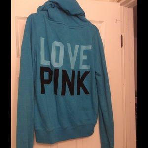 Teal Vicotrias Secret PINK hoodie
