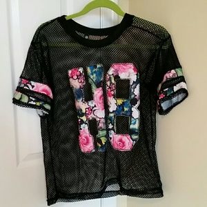 Cool jersey fishnet tee