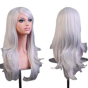 New! Women's Cosplay Silver Wig, Elsa, Barbie, etc
