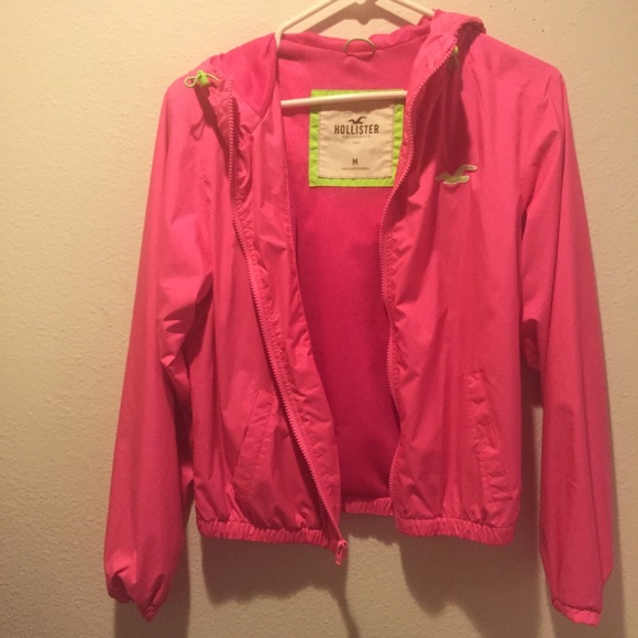Hollister Hot Pink Windbreaker