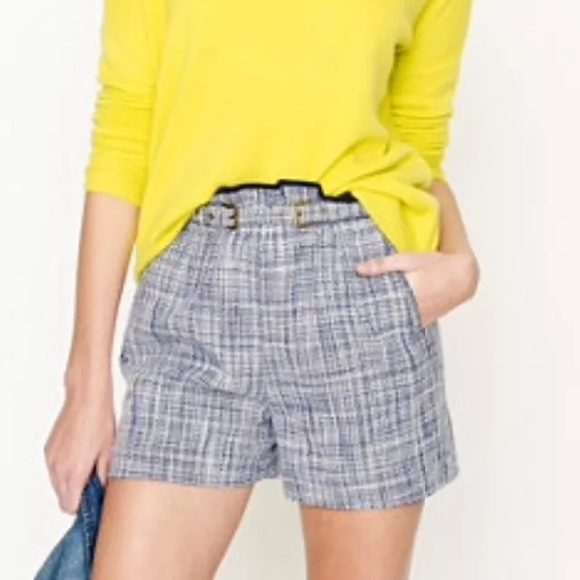 J. Crew blue white basket weave shorts cute!!⚓️