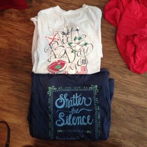 Two LARGE Alabama Greek Tshirts