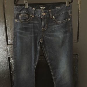 Guess jeans, dark wash, boot cut