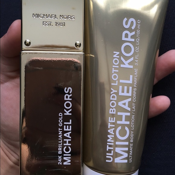 Michael Kors 24k brilliant gold perfume and lotion