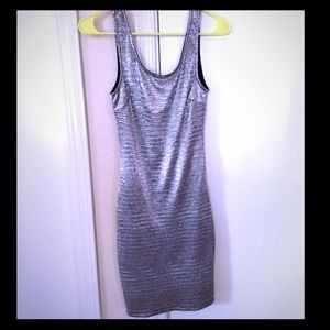 Silver bodycon dress