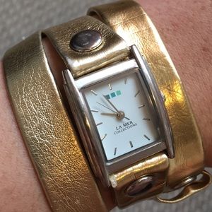 Women's La Mer gold wrap watch Women's La Mer gold wrap watch