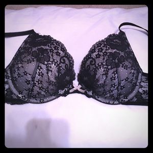 Black and white push up bra.