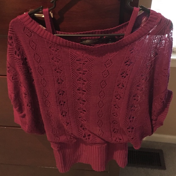Beautiful sweater with built in camisole