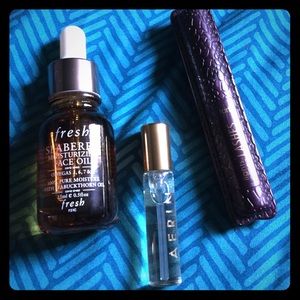 FRESH Seaberry Oil + Tarte + AERIN Au naturel Trio