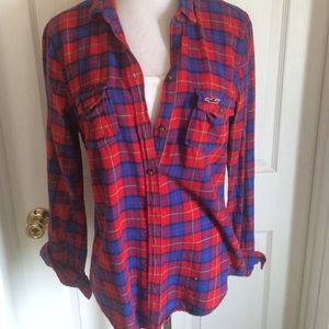 Hollister flannel shirt. L