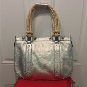 Bally Silver Leather Handbag