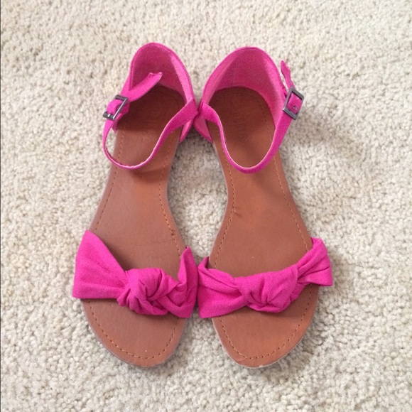 Pink flats