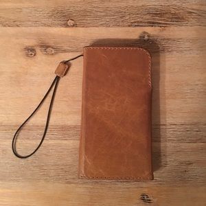 Genuine leather wallet case for iPhone 6s Plus!
