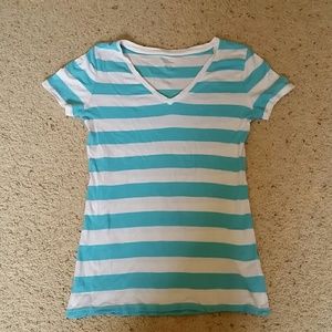 Baby blue striped t-shirt