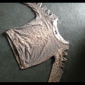 Cheetah print sweater