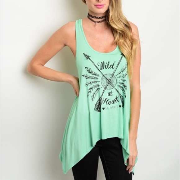 Boutique Tops - Wild at Heart Tank