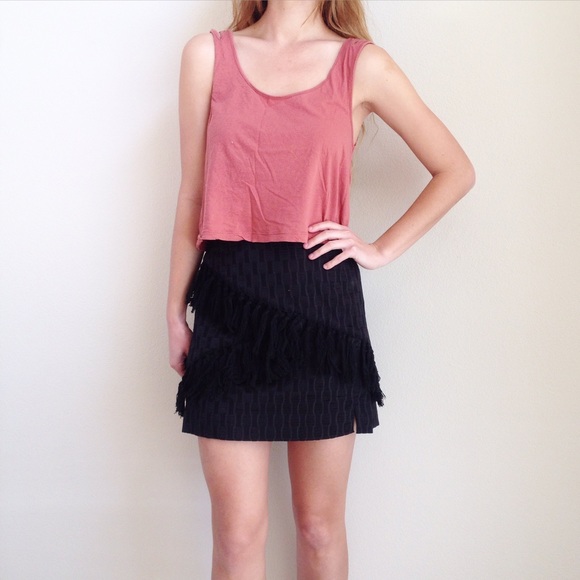 black fringe skirt - Picture 3 of 5