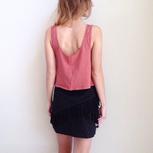 black fringe skirt - Picture 2 of 5