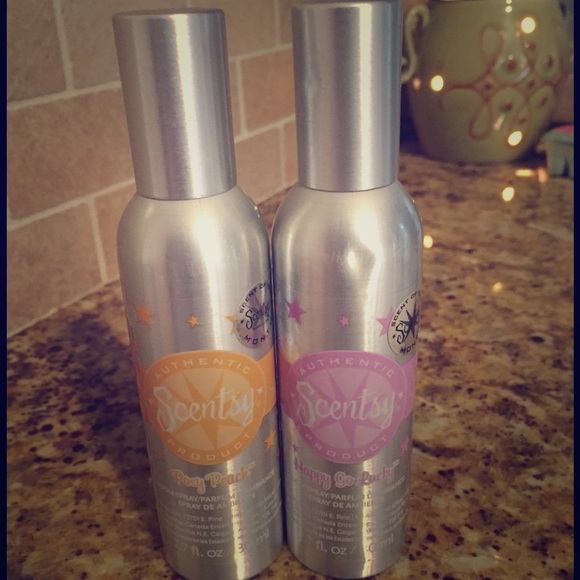 Scentsy sprays: happy go lucky & posy peach -new