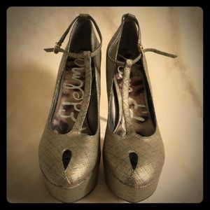 Sam Edelman Platform Peep Toe T-Strap