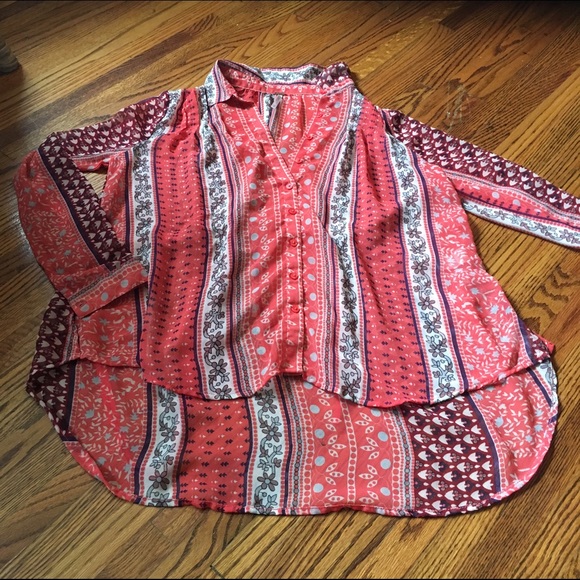 Free People Button Up Top - Picture 3 of 3