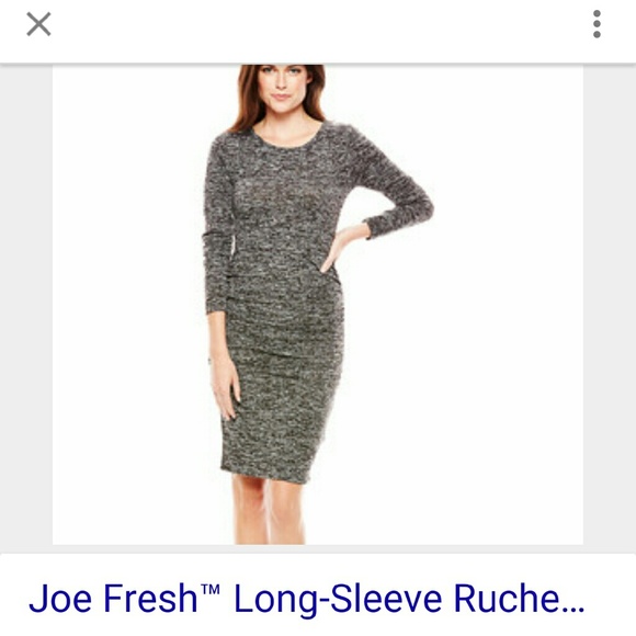 Sleeved sweater dress